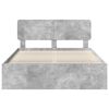 vidaXL Struttura del letto Calcestruzzo 140 x 200 cm Pino massello