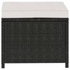 vidaXL Set Divani da Giardino 5 pz con Cuscini in Polyrattan Nero