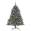 vidaXL Albero di Natale artificiale con 150 LED Verde 150 cm
