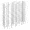 vidaXL Gabbione Letto Rialzato in Acciaio Zincato 90x30x90 cm