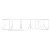 vidaXL Cuccia per Cani da Esterno Argento 8x4x2 m in Acciaio Zincato