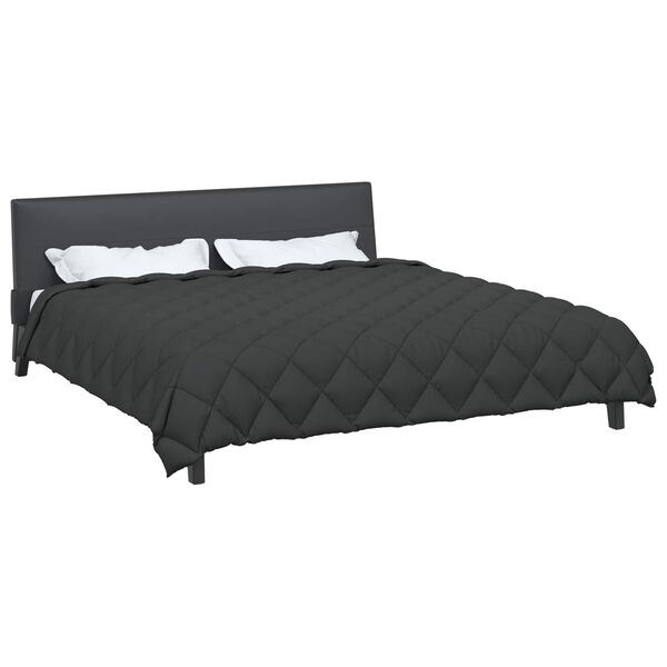 vidaXL Duvet Invernale Antracite 220 x 240 cm Microfibra