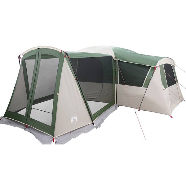 vidaXL Tenda Familiare con tetto Verde e Bianco 745 x 700 x 217 cm