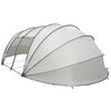 vidaXL Tenda da piscina a cupola Grigio 538 x 440 x 204 cm