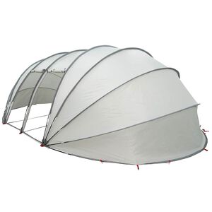 vidaXL Tenda da piscina a cupola Grigio 538 x 440 x 204 cm
