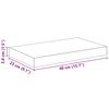 vidaXL Scaffali a Parete 4 pz Nero Lucido 40x23x3,8 cm in MDF