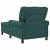 vidaXL Chaise Lounge con cuscino Verde Scuro 91 x 157 x 91 cm Tessuto