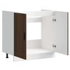 vidaXL Mobile base lavello Porto Rovere Marrone 80x46x81,5 cm