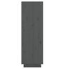 vidaXL Scarpiera Grigia 30x34x105 cm in Legno Massello di Pino