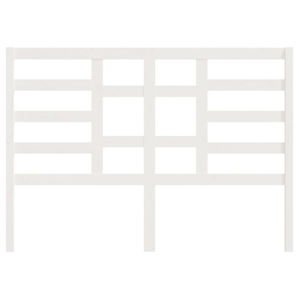 vidaXL Testiera per Letto Bianca 166x4x104cm in Legno Massello di Pino