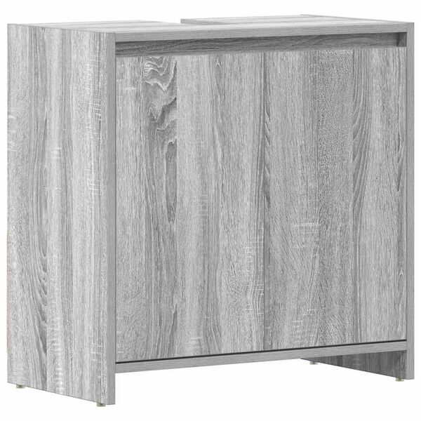 vidaXL Armadietto Bagno Grigio Sonoma 60x33x61 cm in Legno Multistrato
