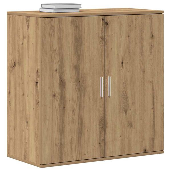 vidaXL Credenza Rovere artigianale 79 x 38 x 80 cm Legno multistrato