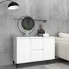 vidaXL Credenza Bianca 102x35x70 cm in Legno Multistrato