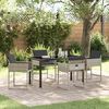 vidaXL Set da Pranzo per Giardino 5 pcs Grigio chiaro polyrattan