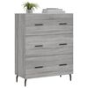 vidaXL Credenza Grigio Sonoma 69,5x34x90 cm in Legno Multistrato
