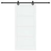 vidaXL Porta scorrevole ORKDAL Bianco 93 x 202 cm Pino massello