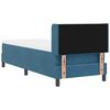 vidaXL Letto a molle con materasso Blu Scuro 200 x 80 cm Poliestere