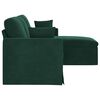 vidaXL Divano Verde Scuro 198 x 134 x 80 cm Velluto