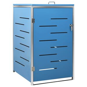 vidaXL Copribidone per Spazzatura Singolo 69x77,5x115cm Acciaio Inox