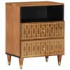 vidaXL Comodino 50x33x62 cm in Legno Massello di Mango