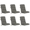 vidaXL Cuscini per Sedia Alta in 6 Pezzi VIANEN 6 pz 100% Poliestere