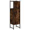 vidaXL Mobile da Bagno Rovere Fumo 33x33x120,5 cm in Legno Multistrato