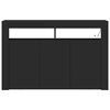 vidaXL Credenza Nero 116 x 30 x 75 cm Legno multistrato