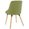 323055 vidaXL Dining Chairs 2 pcs Light Green Velvet
