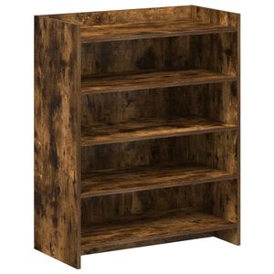 vidaXL Mobile per scarpe Rovere Fumo 73,5 x 36 x 92 cm
