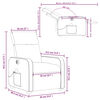 vidaXL Poltrona Reclinabile Massaggio Elettrica Cappuccino Similpelle