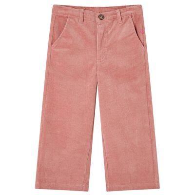 Pantaloni per Bambini in Velluto a Coste Rosa Antico 92
