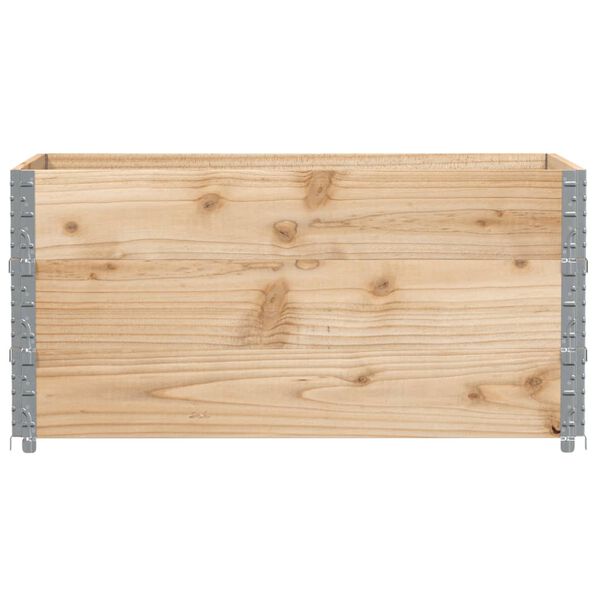 vidaXL Fioriera da Giardino Marrone 120x80 cm Legno Massello di Pino