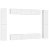 vidaXL Set Mobili Porta TV 10 pz Bianco in Legno Multistrato