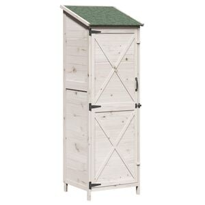 vidaXL Capanno da Giardino Bianco 59,5 x 56 x 176,5 cm