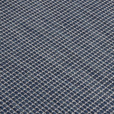 vidaXL Tappeto da Esterni a Tessitura Piatta 120x170 cm Blu