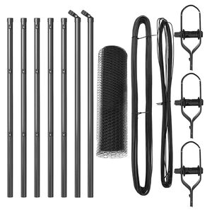 vidaXL Palo della recinzione Grigio 10 x 0,4 m (rete da 13 mm)