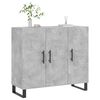 vidaXL Credenza Grigio Cemento 90x34x80 cm in Legno Multistrato