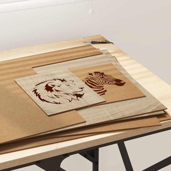 vidaXL Pannelli decorativi 50 pcs rovere sonoma 40 x 60 x 0.3 cm