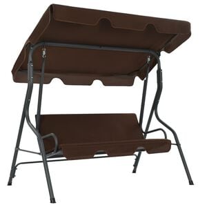 vidaXL Panchina a Dondolo da Giardino Caff&egrave; 170x110x153 cm