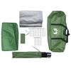 vidaXL Tenda da Campeggio Crossvent per 8 Persone Verde Impermeabile