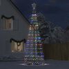 vidaXL Albero di Natale a LED 1534 LED Colorato 500 cm