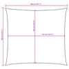 vidaXL Vela Parasole in Tela Oxford Quadrata 3,6x3,6 m Talpa