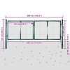 vidaXL Cancello da Giardino in Rete per Recinzione, Porta, Griglia da Parete 300x75 cm