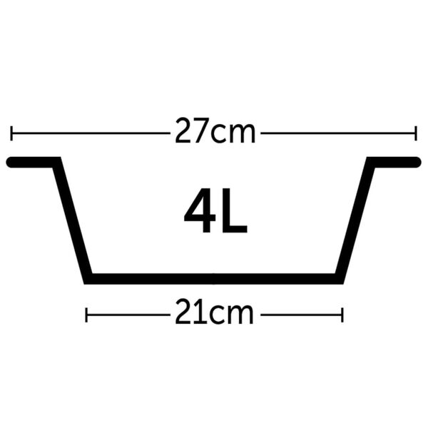 FLAMINGO Supporto a Forma di H con 2 Ciotole per Cani Otis 4L 27cm