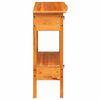 vidaXL Tavolo consolle con cassetto Naturale 50,5 x 30 x 75,5 cm
