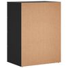 vidaXL Credenze 2 pz Nere 60x39x80 cm in Legno Multistrato