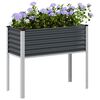 vidaXL Fioriera da giardino antracite 100x45x90 cm in acciaio