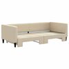 vidaXL Divano Letto con Letto Estraibile Crema 90x200 cm in Tessuto