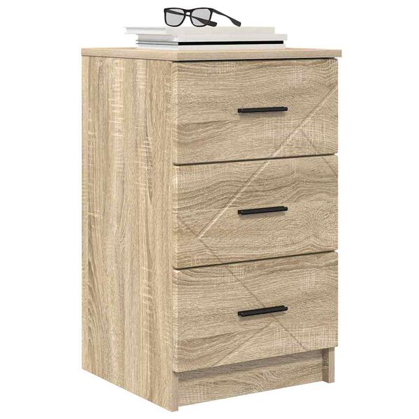 vidaXL Armadio da Notte con cassetto rovere sonoma 38 x 38 x 66 cm