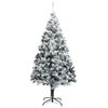 vidaXL Albero di Natale artificiale con 300 LED Bianco 180 cm
